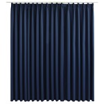 vidaXL Draperie opacă, albastru, 290 x 245 cm, cu cârlige vidaXL Draperie opacă, albastru, 290 x 245 cm, cu cârlige