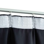 vidaXL Draperii opace cu cârlige, 2 buc., antracit, 140 x 245 cm vidaXL Draperii opace cu cârlige, 2 buc., antracit, 140 x 245 cm