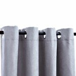 vidaXL Draperii opace cu inele metalice, 2 buc., gri, 140 x 175 cm vidaXL Draperii opace cu inele metalice, 2 buc., gri, 140 x 175 cm