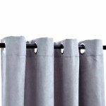 vidaXL Draperii opace cu inele metalice, 2 buc., gri, 140 x 245 cm vidaXL Draperii opace cu inele metalice, 2 buc., gri, 140 x 245 cm