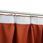 vidaXL Draperii opace cu cârlige, 2 buc., ruginiu, 140 x 175 cm vidaXL Draperii opace cu cârlige, 2 buc., ruginiu, 140 x 175 cm