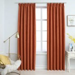 vidaXL Draperii opace cu cârlige, 2 buc., ruginiu, 140 x 225 cm vidaXL Draperii opace cu cârlige, 2 buc., ruginiu, 140 x 225 cm