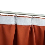 vidaXL Draperii opace cu cârlige, 2 buc., ruginiu, 140 x 225 cm vidaXL Draperii opace cu cârlige, 2 buc., ruginiu, 140 x 225 cm