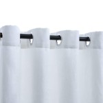 vidaXL Draperii opace cu inele metalice 2 buc. alb-ivoriu 140x225 cm vidaXL Draperii opace cu inele metalice 2 buc. alb-ivoriu 140x225 cm