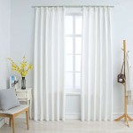 vidaXL Draperii opace cu cârlige, 2 buc., ivoriu, 140 x 245 cm vidaXL Draperii opace cu cârlige, 2 buc., ivoriu, 140 x 245 cm