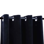 vidaXL Draperii opace cu inele, 2 buc., negru, 140 x 245 cm, catifea vidaXL Draperii opace cu inele, 2 buc., negru, 140 x 245 cm, catifea
