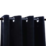 vidaXL Draperie opacă cu inele metalice, negru, 290 x 245 cm, catifea vidaXL Draperie opacă cu inele metalice, negru, 290 x 245 cm, catifea