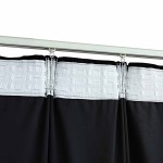 vidaXL Draperii opace cu cârlige, 2 buc., negru, 140x245 cm, catifea