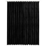 vidaXL Draperie opacă, negru, 290 x 245 cm, catifea, cu cârlige vidaXL Draperie opacă, negru, 290 x 245 cm, catifea, cu cârlige