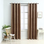vidaXL Draperii opace cu inele, 2 buc., bej,140 x 245 cm, catifea vidaXL Draperii opace cu inele, 2 buc., bej,140 x 245 cm, catifea