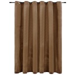vidaXL Draperie opacă cu inele metalice, bej, 290 x 245 cm, catifea vidaXL Draperie opacă cu inele metalice, bej, 290 x 245 cm, catifea