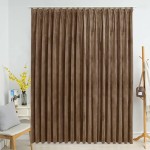 vidaXL Draperie opacă, bej, 290 x 245 cm, catifea, cu cârlige vidaXL Draperie opacă, bej, 290 x 245 cm, catifea, cu cârlige