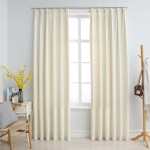 vidaXL Draperii opace cu cârlige, 2 buc., crem, 140x175 cm, catifea vidaXL Draperii opace cu cârlige, 2 buc., crem, 140x175 cm, catifea
