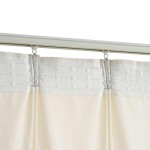vidaXL Draperii opace cu cârlige, 2 buc., crem, 140x175 cm, catifea vidaXL Draperii opace cu cârlige, 2 buc., crem, 140x175 cm, catifea