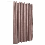 vidaXL Draperie opacă roz antichizat 290x245 cm catifea inele metalice vidaXL Draperie opacă roz antichizat 290x245 cm catifea inele metalice