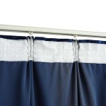 vidaXL Draperii opace 2 buc. albastru închis 140x245cm catifea cârlige vidaXL Draperii opace 2 buc. albastru închis 140x245cm catifea cârlige