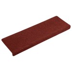 vidaXL Covorașe pentru scări autoadezive, 15 buc., 65x21x4 cm, margini dreptunghiulare, roșu bordeaux vidaXL Covorașe pentru scări autoadezive, 15 buc., 65x21x4 cm, margini dreptunghiulare, roșu bordeaux