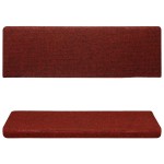 vidaXL Covorașe pentru scări autoadezive, 15 buc., 65x21x4 cm, margini dreptunghiulare, roșu bordeaux vidaXL Covorașe pentru scări autoadezive, 15 buc., 65x21x4 cm, margini dreptunghiulare, roșu bordeaux