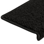 vidaXL Covorașe de trepte de scară, 15 buc., negru, 65x21x4 cm vidaXL Covorașe de trepte de scară, 15 buc., negru, 65x21x4 cm