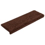 vidaXL Covorașe de trepte de scară, 15 buc., maro, 65x21x4 cm vidaXL Covorașe de trepte de scară, 15 buc., maro, 65x21x4 cm