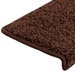 vidaXL Covorașe de trepte de scară, 15 buc., maro, 65x21x4 cm vidaXL Covorașe de trepte de scară, 15 buc., maro, 65x21x4 cm