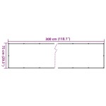 vidaXL Paravan de balcon, antracit, 75 x 300 cm, țesătură oxford