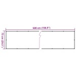 vidaXL Paravan de balcon, antracit, 75 x 500 cm, țesătură oxford