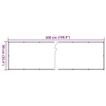 vidaXL Paravan de balcon, antracit, 90 x 500 cm, țesătură oxford