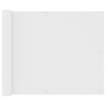 vidaXL Paravan de balcon, alb, 75 x 300 cm, țesătură oxford