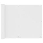 vidaXL Paravan de balcon, alb, 75 x 400 cm, țesătură oxford vidaXL Paravan de balcon, alb, 75 x 400 cm, țesătură oxford