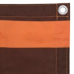 vidaXL Paravan de balcon portocaliu și maro 75x300 cm țesătură oxford