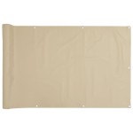 vidaXL Paravan de balcon, bej, 90x300 cm, țesătură oxford