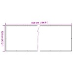 vidaXL Paravan de balcon, bej, 120x500 cm, țesătură oxford vidaXL Paravan de balcon, bej, 120x500 cm, țesătură oxford