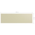 vidaXL Paravan pentru balcom, crem, 90x300 cm, țesătură oxford vidaXL Paravan pentru balcom, crem, 90x300 cm, țesătură oxford