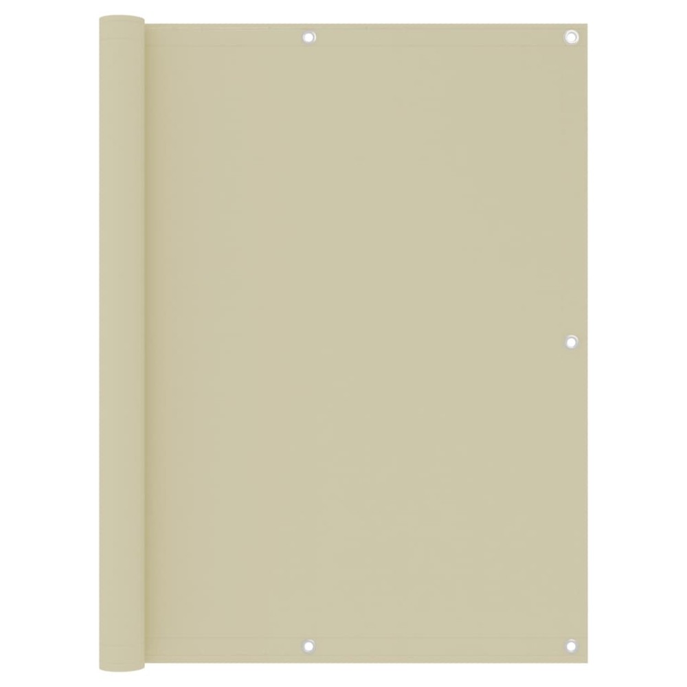 vidaXL Paravan de balcon, crem, 120 x 300 cm, țesătură oxford