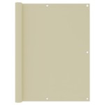 vidaXL Paravan de balcon, crem, 120 x 400 cm, țesătură oxford