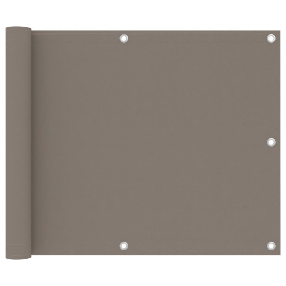 vidaXL Paravan de balcon, gri taupe, 75x300 cm, țesătură Oxford