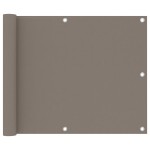 vidaXL Paravan de balcon, gri taupe, 75x300 cm, țesătură Oxford
