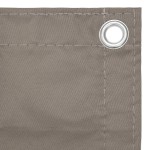 vidaXL Paravan de balcon, gri taupe, 90x500 cm, țesătură oxford