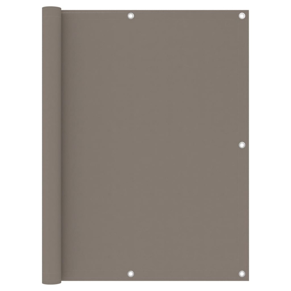 vidaXL Paravan de balcon, gri taupe, 120x300 cm, țesătură oxford