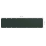 vidaXL Paravan de balcon, verde închis, 90x400 cm, țesătură oxford vidaXL Paravan de balcon, verde închis, 90x400 cm, țesătură oxford