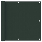 vidaXL Paravan de balcon, verde închis, 90x500 cm, țesătură oxford vidaXL Paravan de balcon, verde închis, 90x500 cm, țesătură oxford