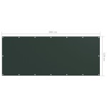 vidaXL Paravan de balcon, verde închis, 120x300 cm, țesătură oxford vidaXL Paravan de balcon, verde închis, 120x300 cm, țesătură oxford