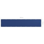 vidaXL Prelată balcon albastru 75x400 cm țesătură Oxford vidaXL Prelată balcon albastru 75x400 cm țesătură Oxford