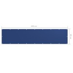vidaXL Paravan de balcon, albastru, 90 x 400 cm, țesătură oxford vidaXL Paravan de balcon, albastru, 90 x 400 cm, țesătură oxford