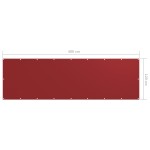 vidaXL Prelată balcon roșu 120x400 cm țesătură Oxford vidaXL Prelată balcon roșu 120x400 cm țesătură Oxford