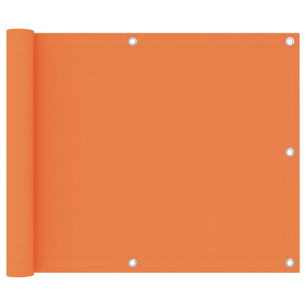 vidaXL Paravan de balcon, portocaliu, 75 x 400 cm, țesătură oxford