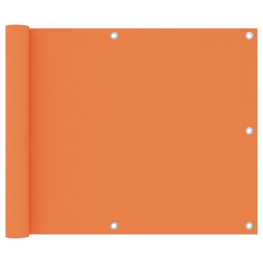 vidaXL Paravan de balcon, portocaliu, 75 x 500 cm, țesătură oxford