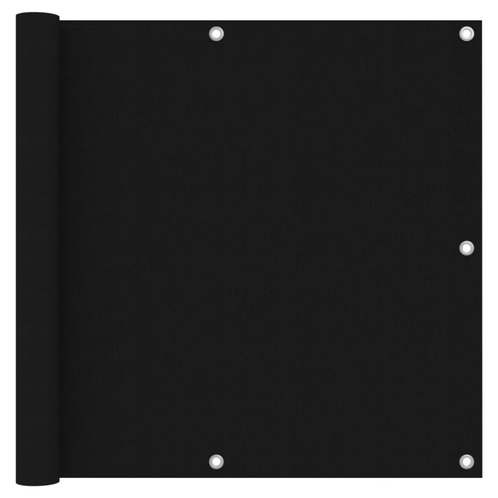 vidaXL Paravan de balcon, negru, 90 x 400 cm, țesătură oxford