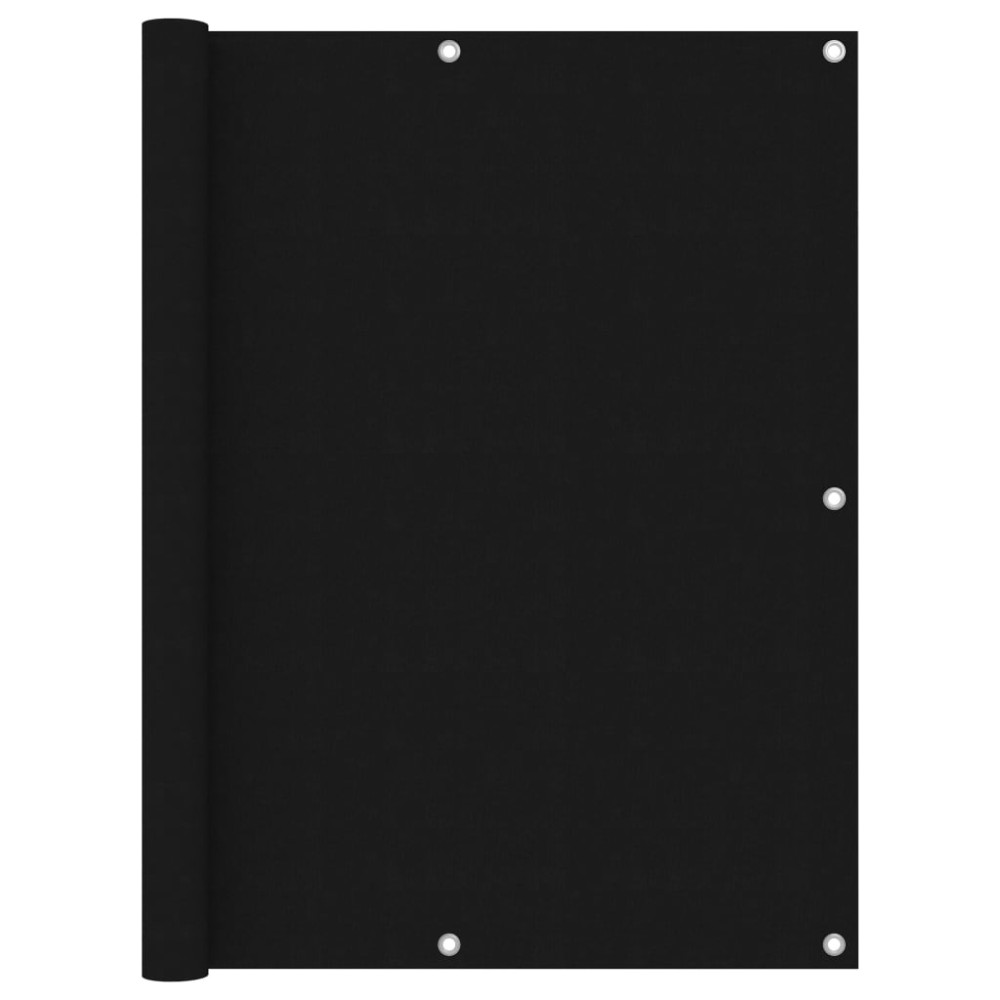 vidaXL Paravan de balcon, negru, 120 x 500 cm, țesătură oxford